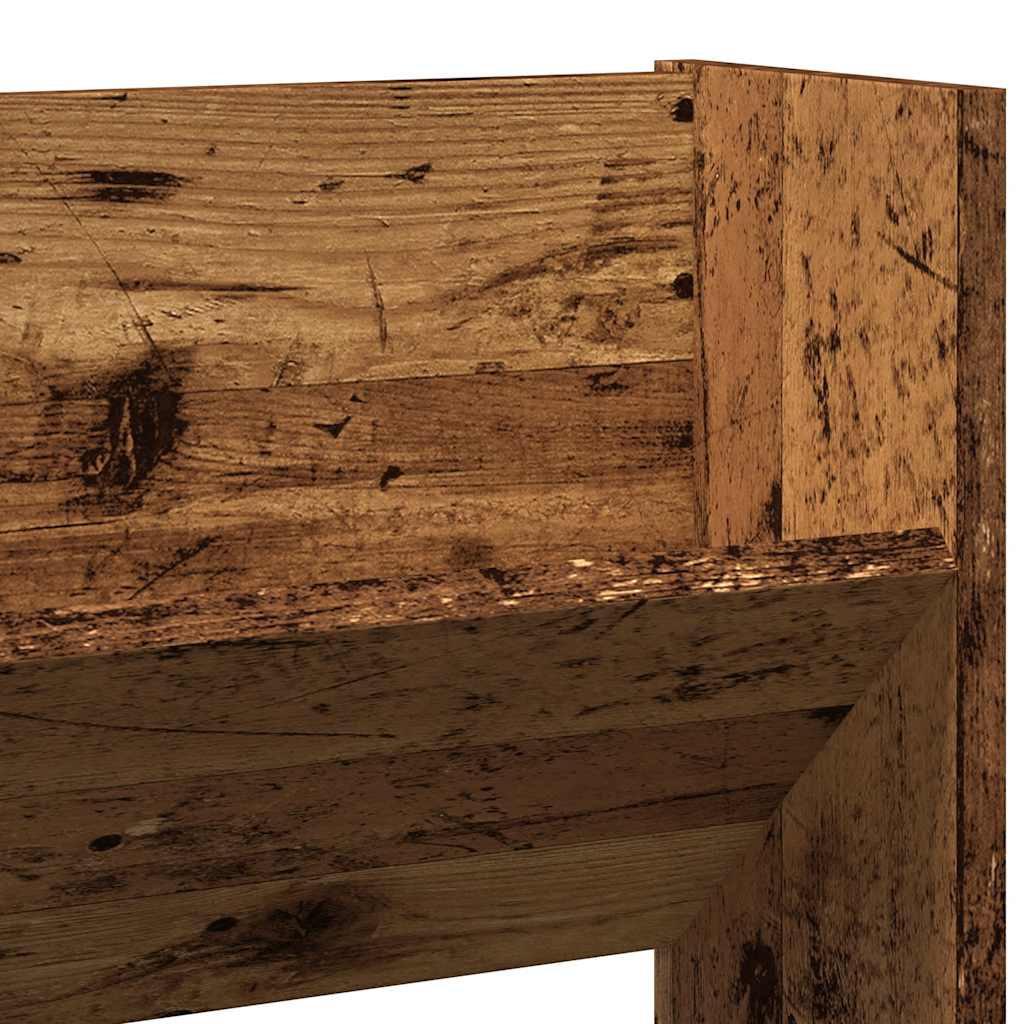 Zidni stalak za cipele 80x18x60 cm izrađeno drvo antikni izgled drveta - staro drvo, 1, 60 cm, 80 cm - number 7.