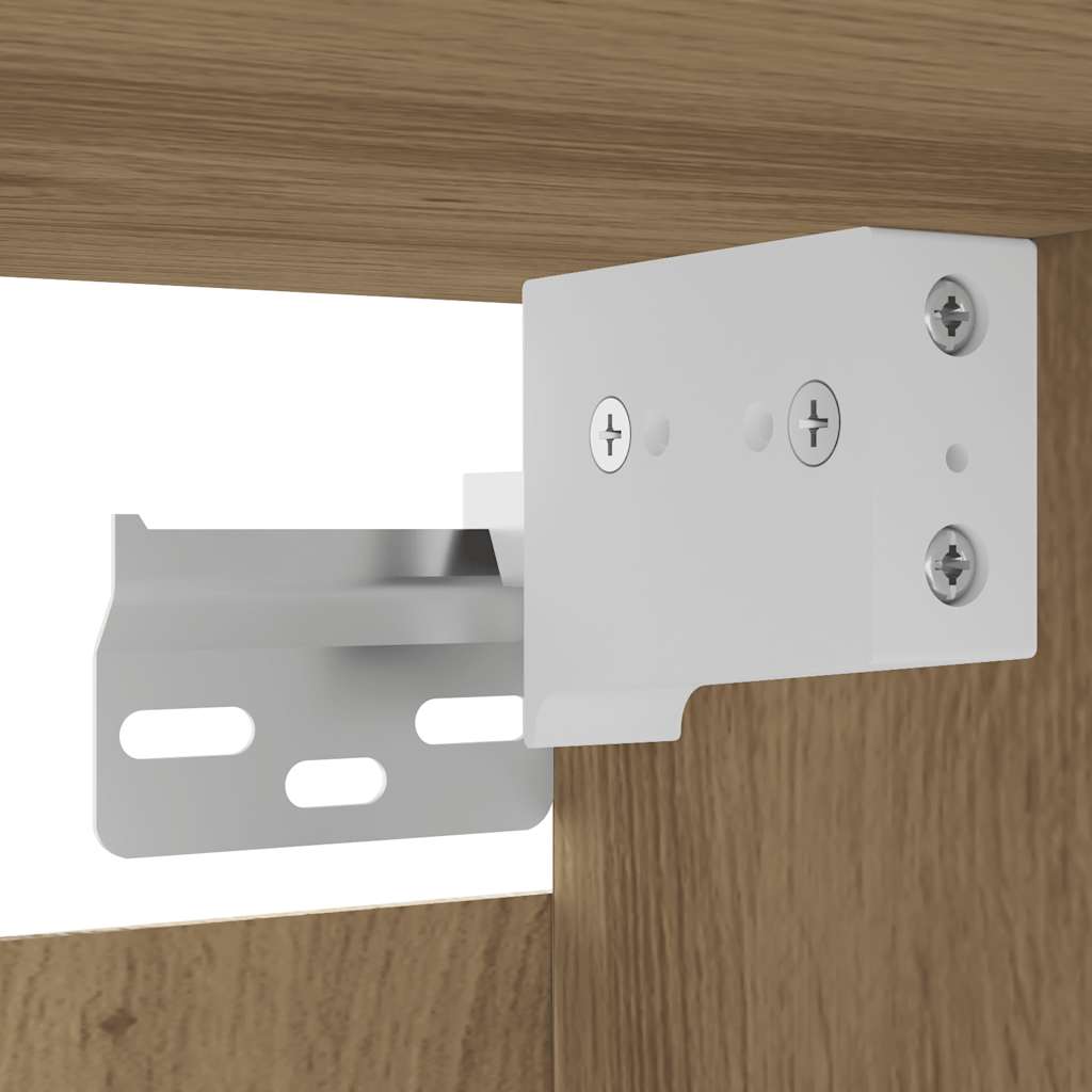 Væghængt tv-skabe stk. 30,5x30x30 cm kunsteg - artisan eg, 2 - number 10.