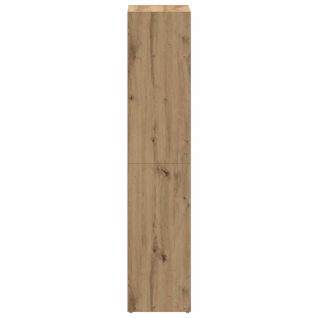 Bokhylle 36x30x143 cm konstruert tre kunstig eik - håndverk eik, 1, 143 cm, 36 cm - number 6.