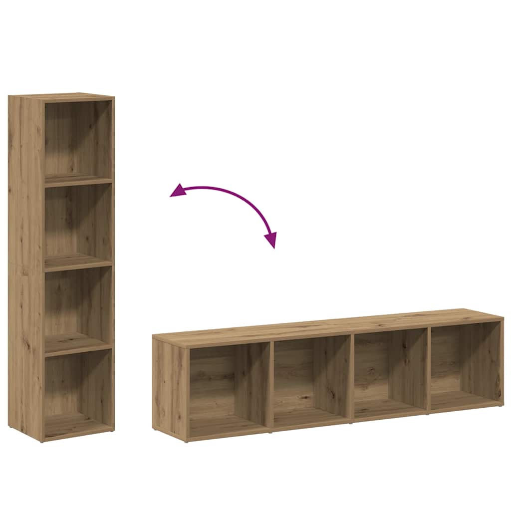 Bokhylle 36x30x143 cm konstruert tre kunstig eik - håndverk eik, 1, 143 cm, 36 cm - number 8.