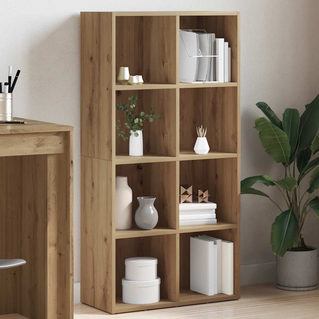 Bokhylle 66x30x130 cm konstruert tre kunstig eik - håndverk eik, 1, 130 cm, 66 cm - number 1.
