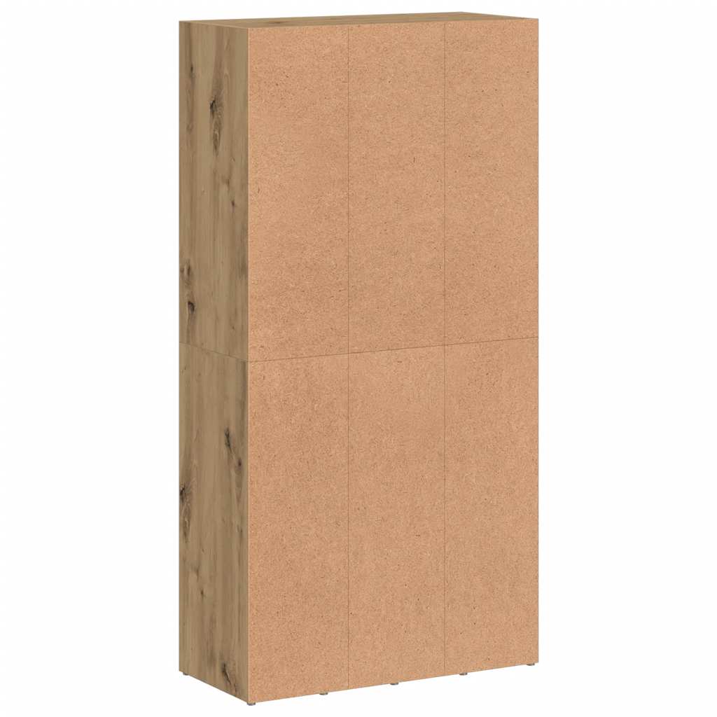 Bogskab konstrueret træ kunsteg - artisan eg, 66 x 30 x 130 cm, 1 - number 7.