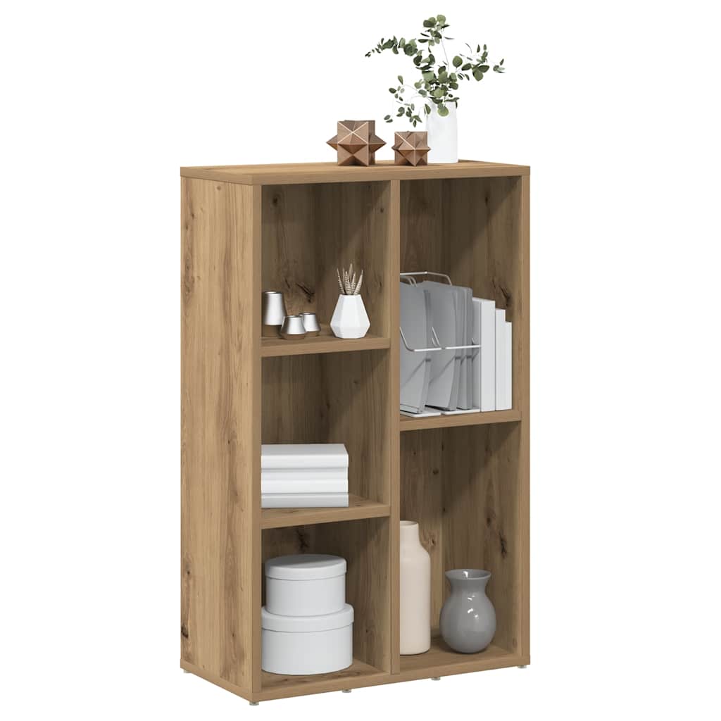 Bogskab 50x25x80 cm konstrueret træ kunsteg - artisan eg, 1 - number 4.