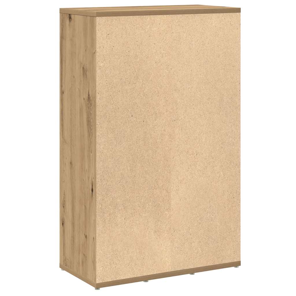 Bogskab 50x25x80 cm konstrueret træ kunsteg - artisan eg, 1 - number 7.