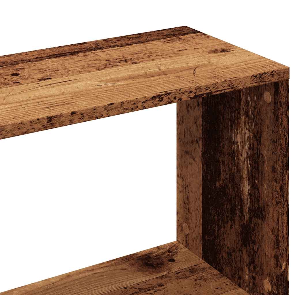 Bokhylle 45x24x159 cm konstruert tre antikk trelook - antikk tre - number 8.