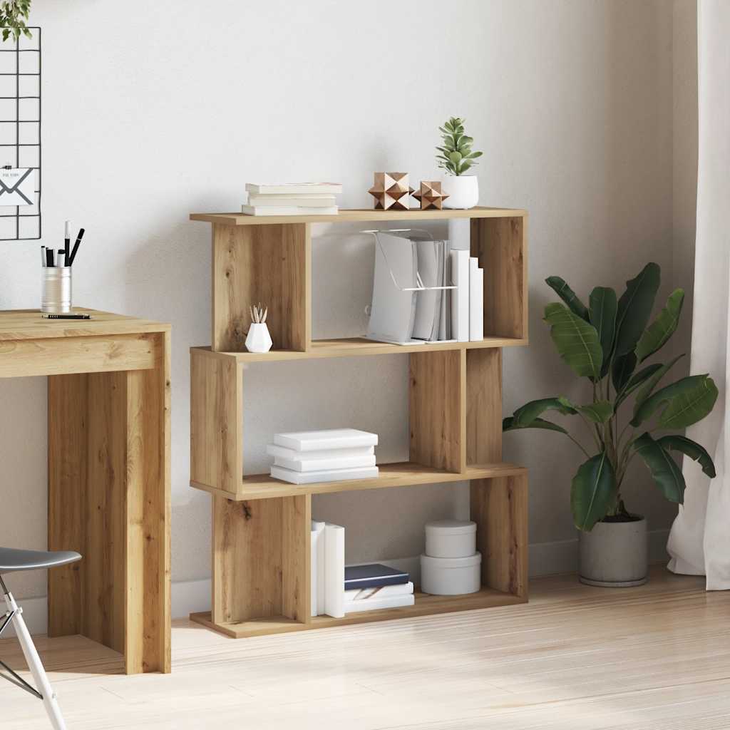 Bokhylle 80x24x96 cm konstruert tre kunstig eik - håndverk eik, 1, ooo 1, ooo 2 - number 1.