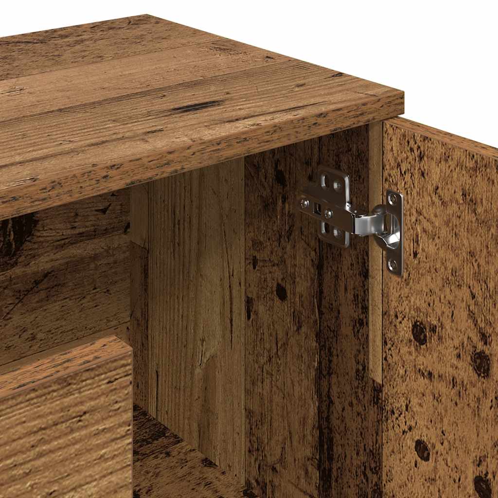 Skænk 90x29,5x65 cm konstrueret træ antikt trælook - number 7.