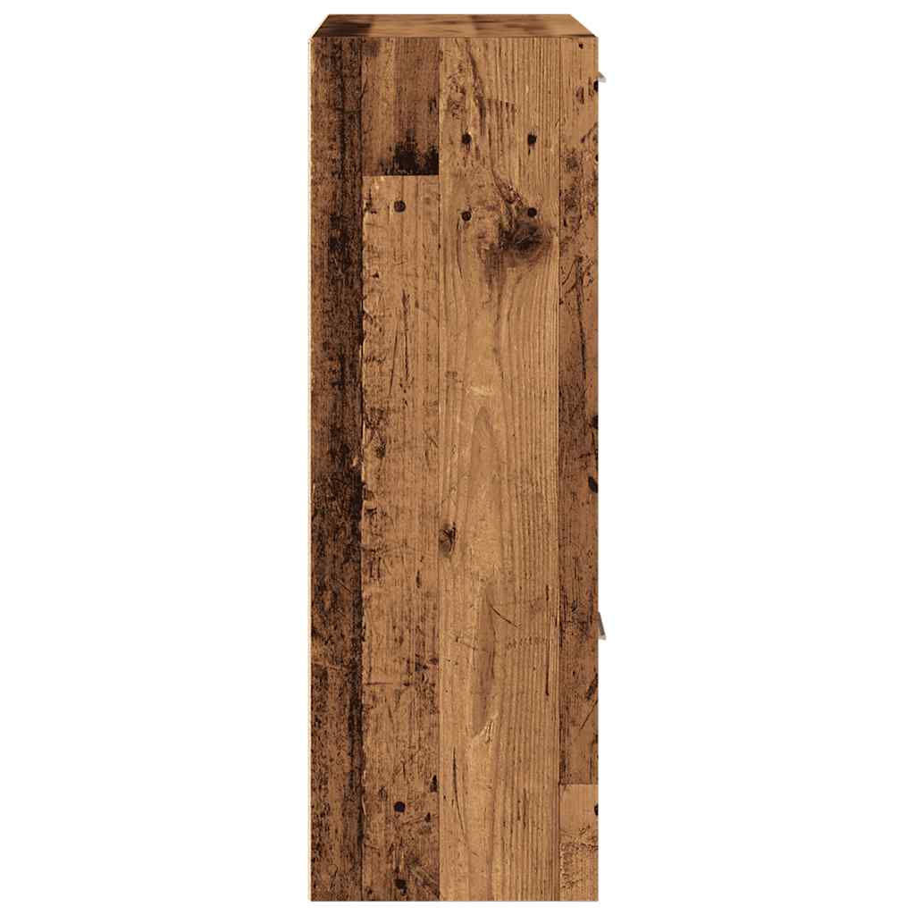 Polica za knjige 60,5x30x90 cm izrađeno drvo antikno drvo - number 7.