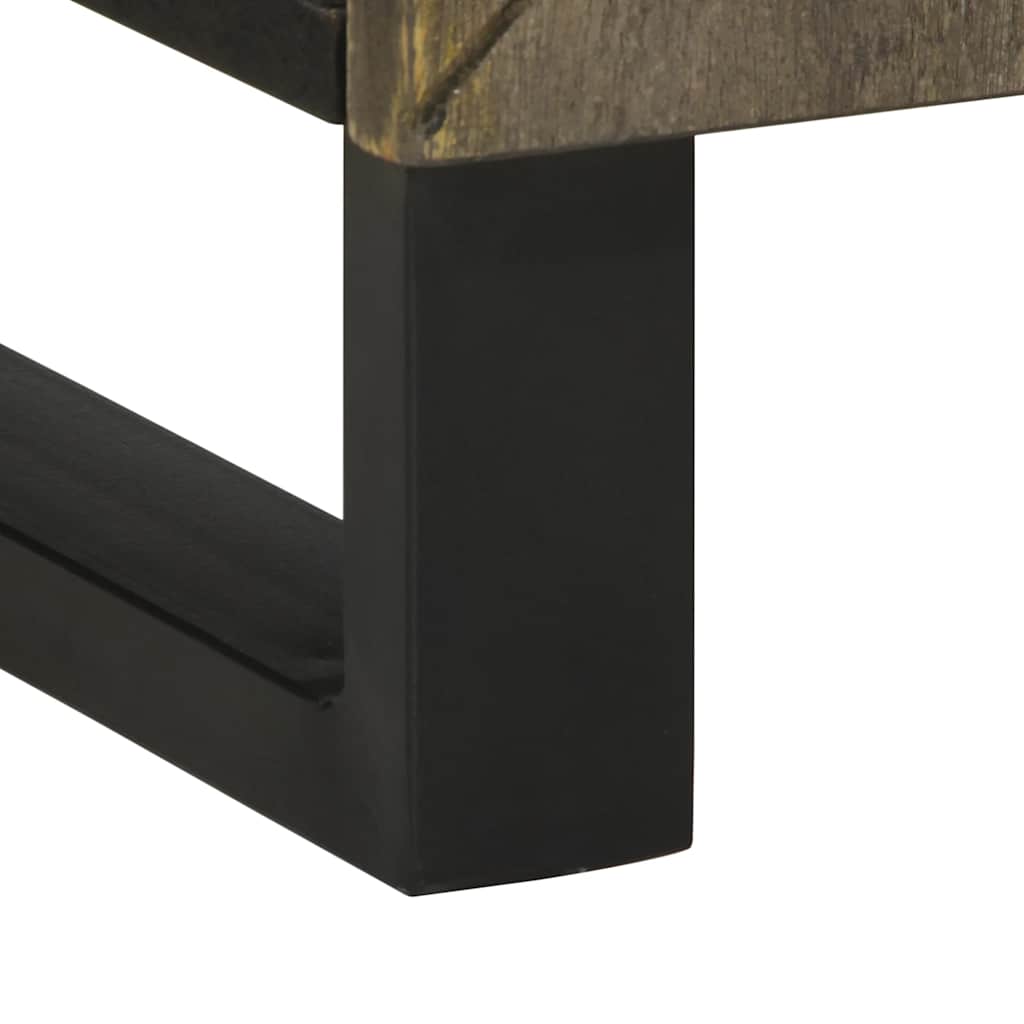 Set kupaonskog namještaja 3 komada masivno drvo manga crno - ooo 1 - number 10.