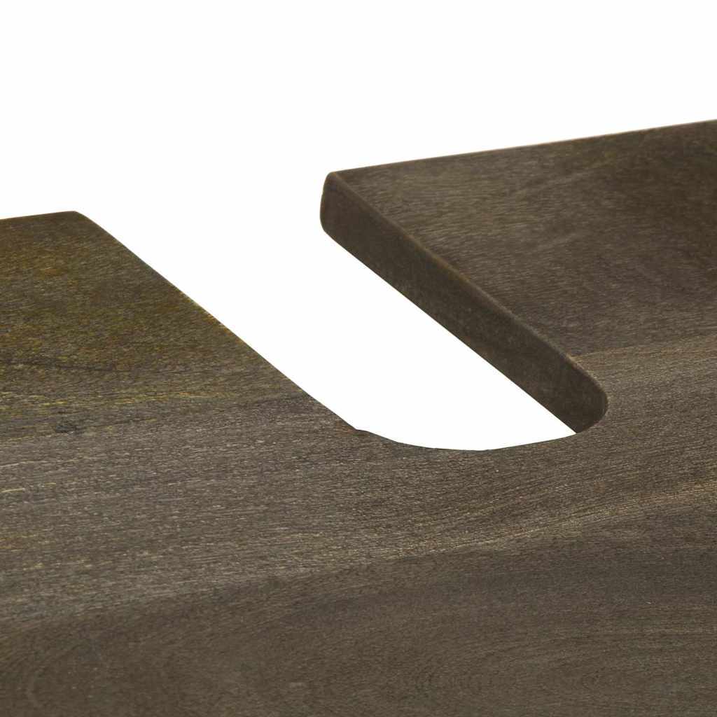 Set kupaonskog namještaja 3 komada masivno drvo manga crno - ooo 1 - number 9.