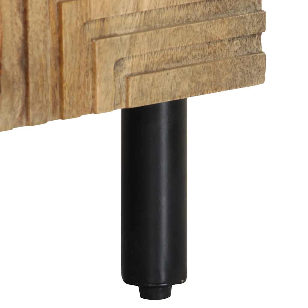 Badeværelsesmøbelsæt 2 dele massivt mangotræ brun - number 10.