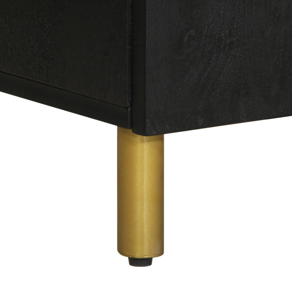 Møbelsæt til badeværelse 2 dele konstrueret træ sort - ooo 1 - number 10.