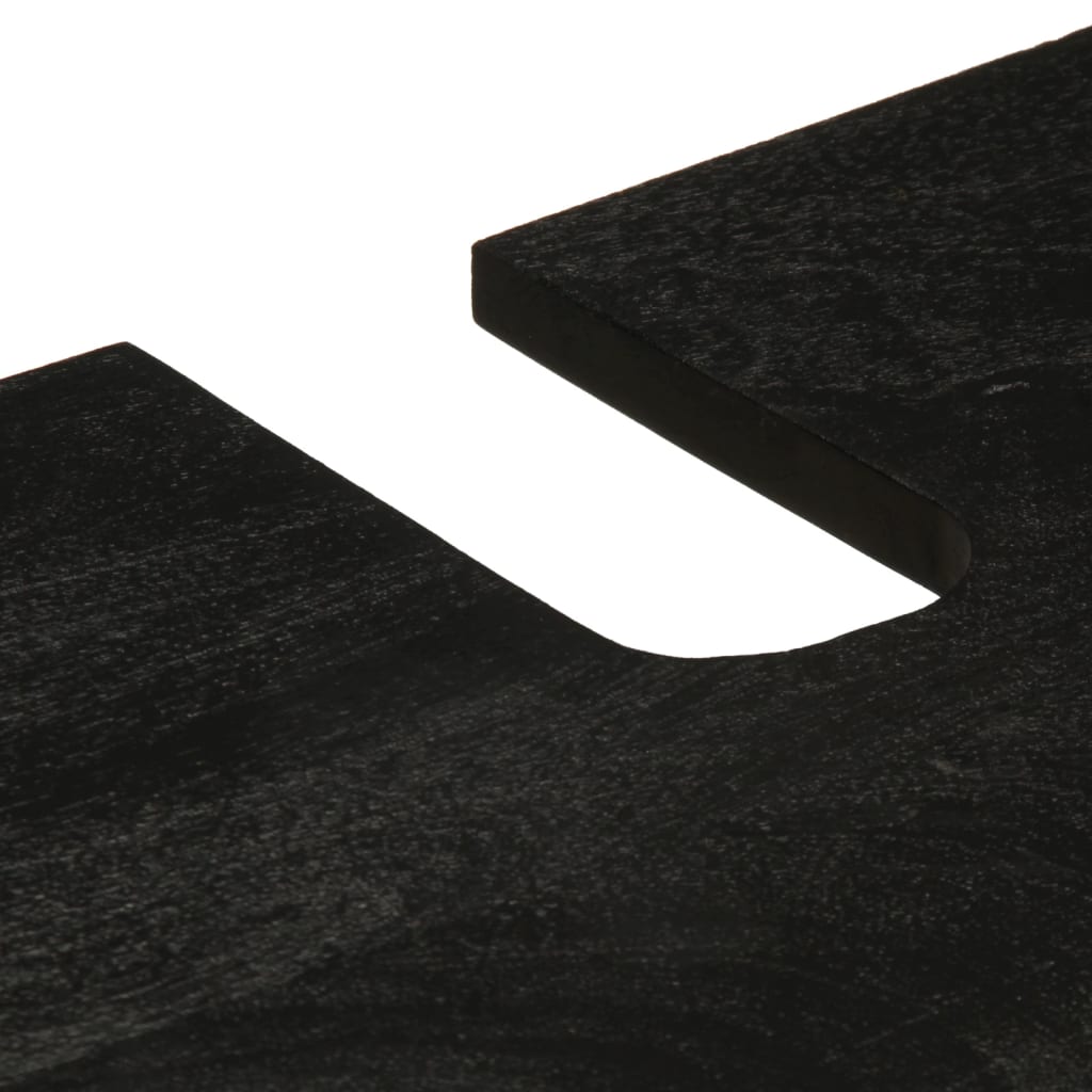 Møbelsæt til badeværelse 2 dele konstrueret træ sort - ooo 1 - number 9.