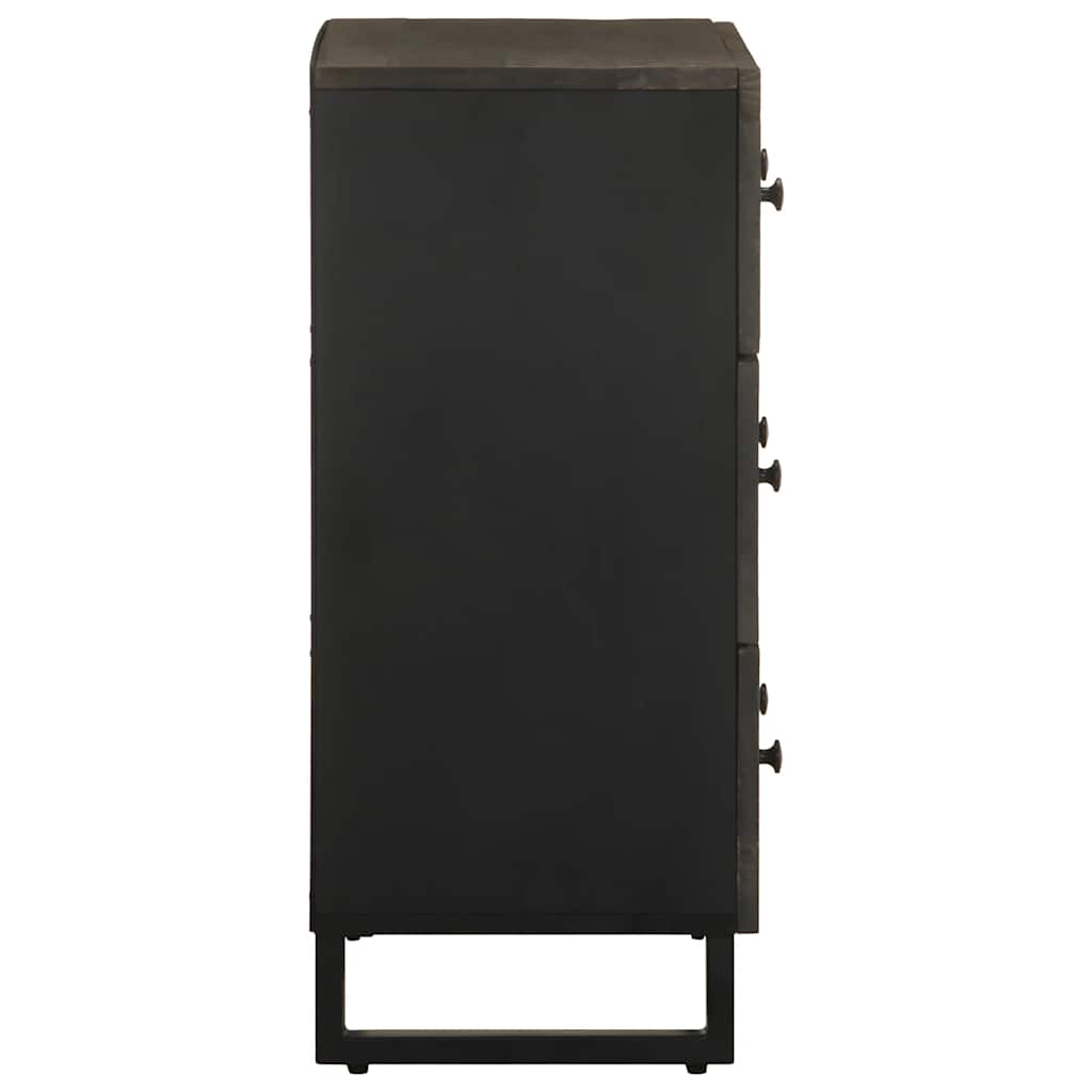 Skænke 2 stk. 60x33x75 cm massivt mangotræ sort - number 5.