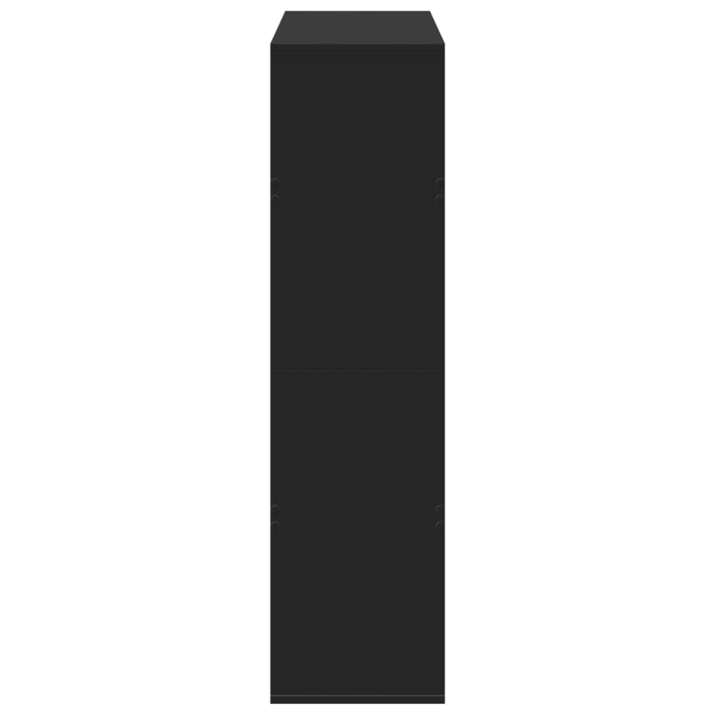 Regał 100x33x125,5 cm drewno klejone - czarny, 100 x 33 x 125,5 cm, 1 - number 5.