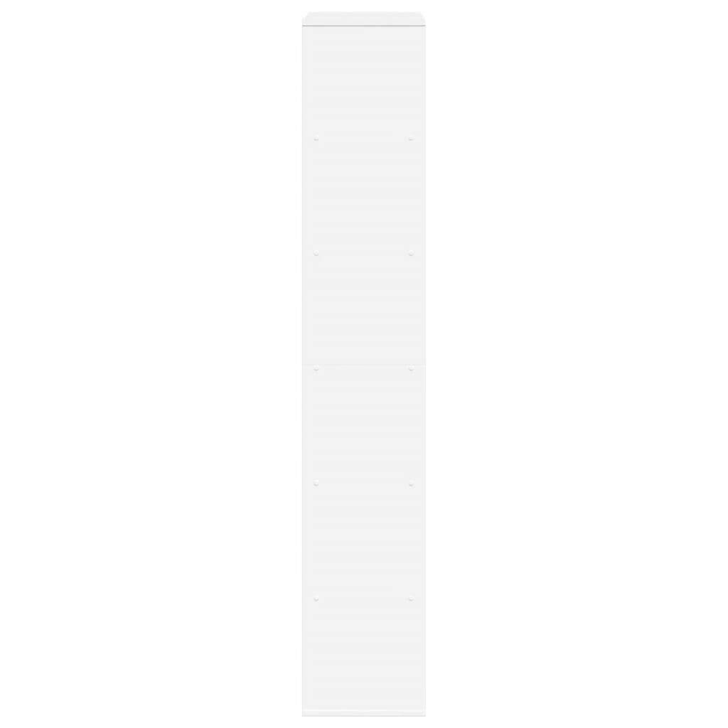 Bogreol 100x33x187,5 cm konstrueret træ - hvid, 1, 187.5 cm - number 5.