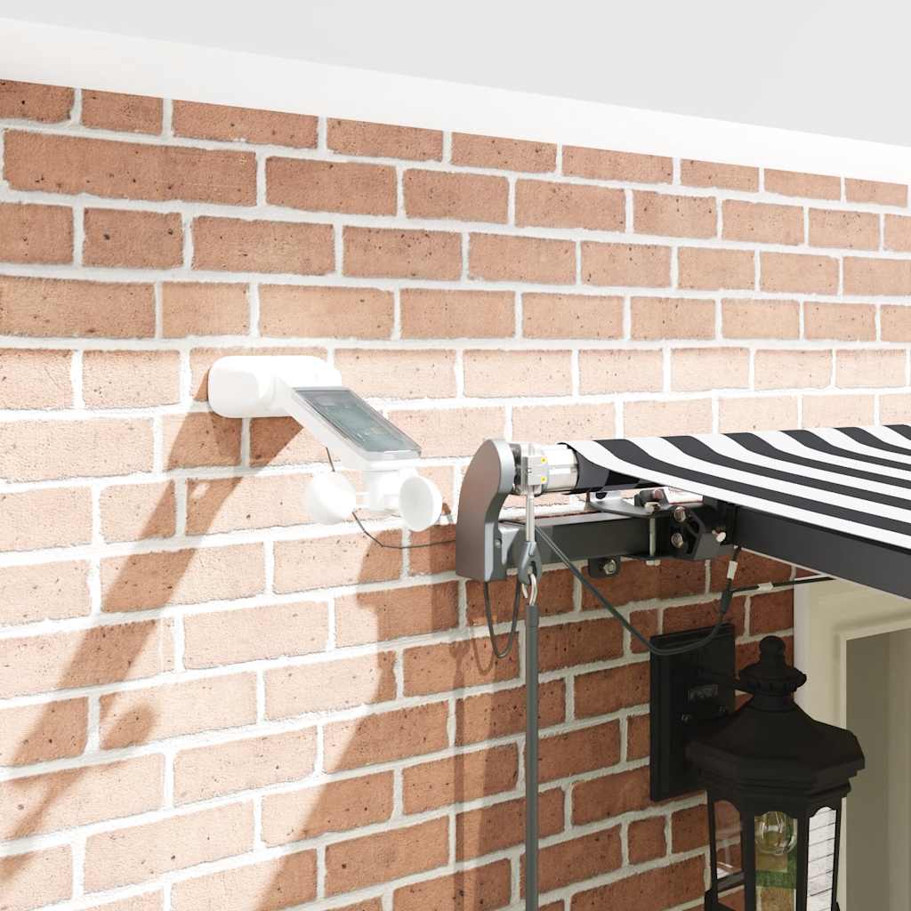 Tenda sa šarkama 600x300 cm automatski rad antracit sivo bijela - number 4.