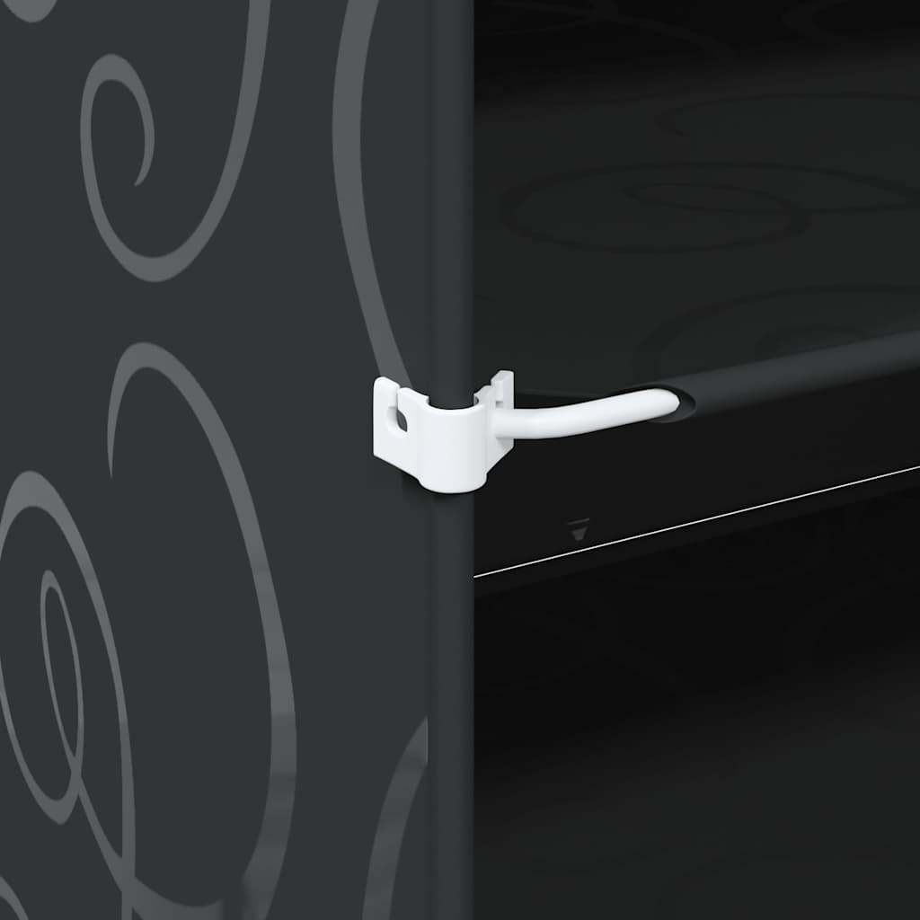 Kockaste kutije za pohranu 8 kom. s vratima pp crna - 84 x 31,5 x 123,5 cm, 1 - number 9.