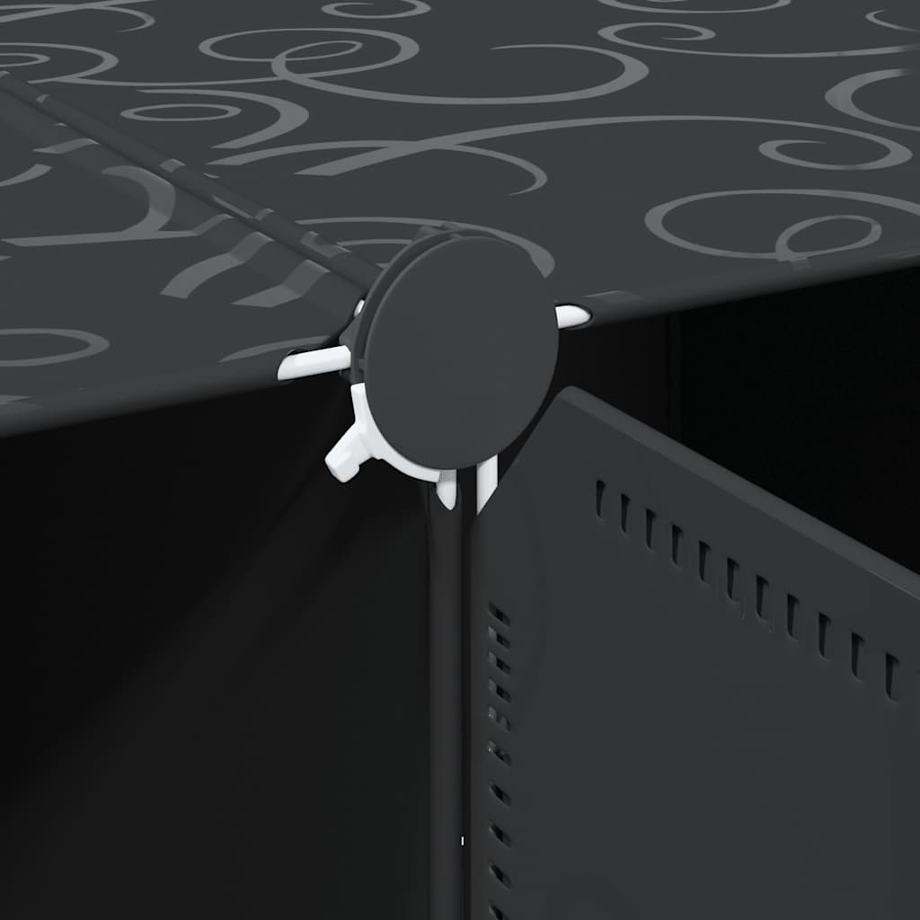 Kocke u obliku okvira za pohranu računala. s visećim šipkama pp - crno -bijelo, 12 - number 9.