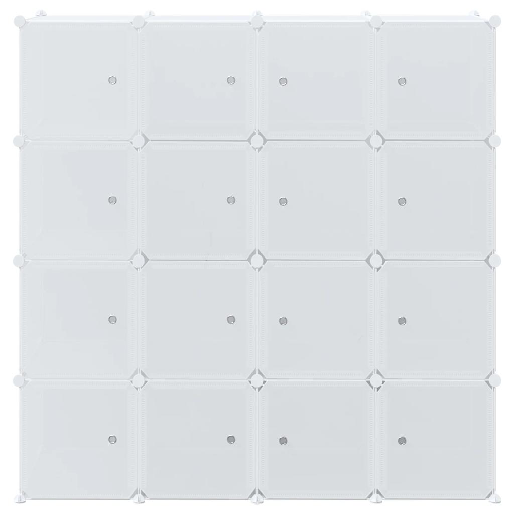 Kutije za pohranu u obliku kocke 16 kom sa šipkama za vješanje pp - 145 5 x 46 5 x 144 cm (š x d x v) - number 4.