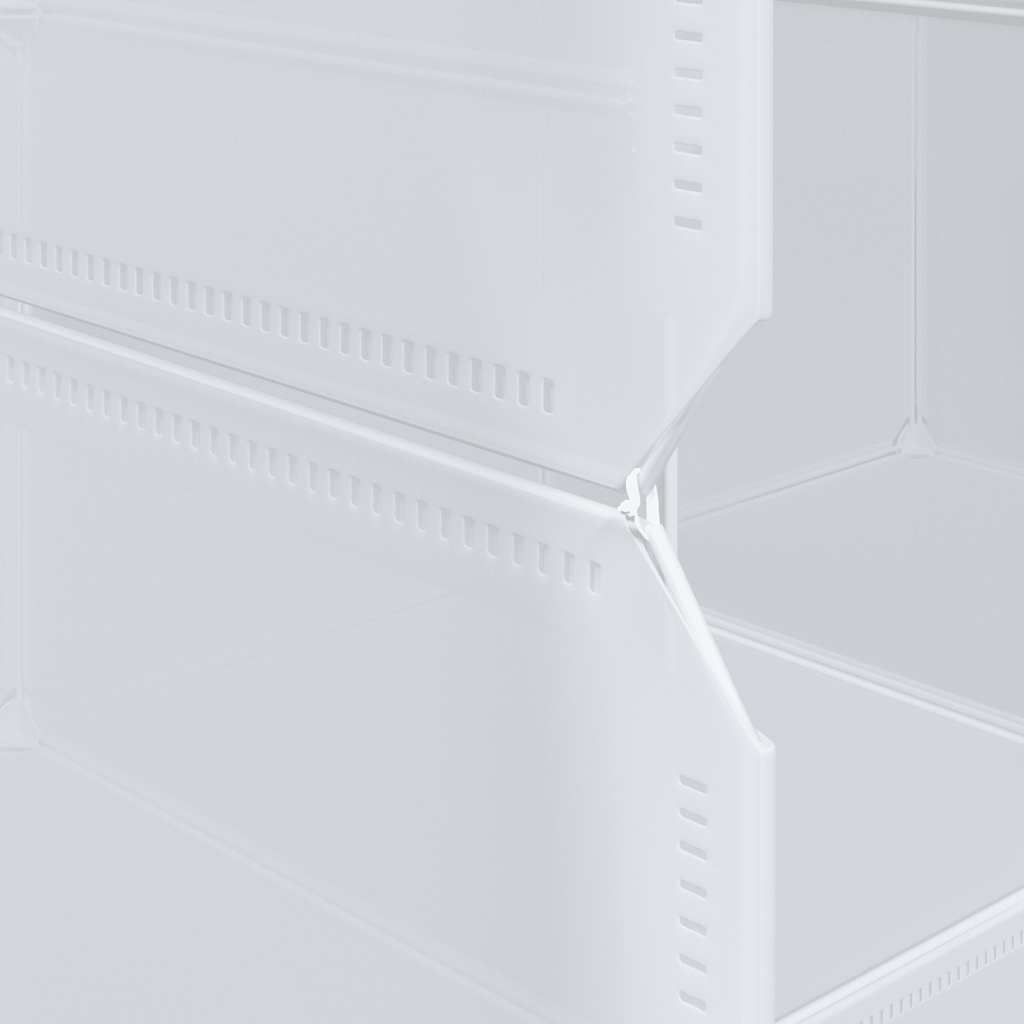 Kutije za pohranu u obliku kocke 16 kom sa šipkama za vješanje pp - 145 5 x 46 5 x 144 cm (š x d x v) - number 10.