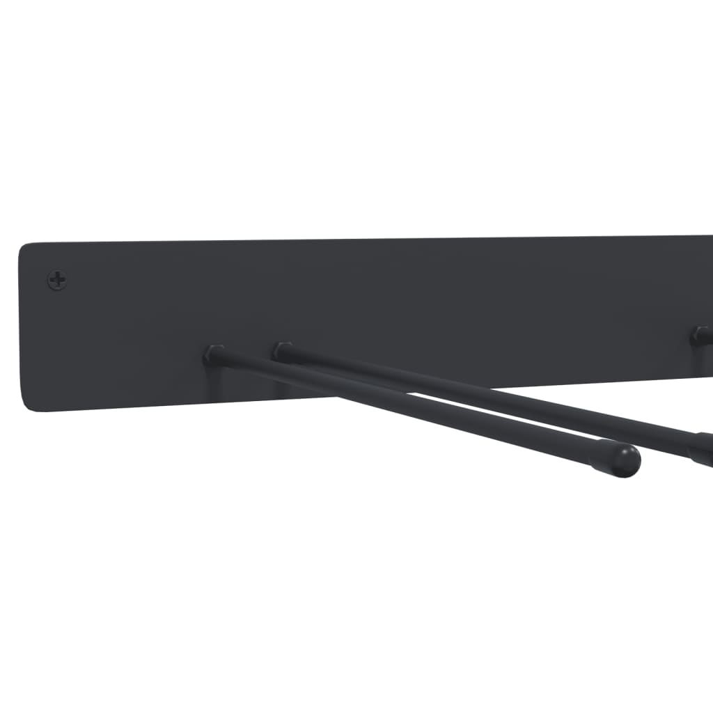 Regali za skladištenje kom. za vrtne alate zidni čelik crni - 2 - number 9.