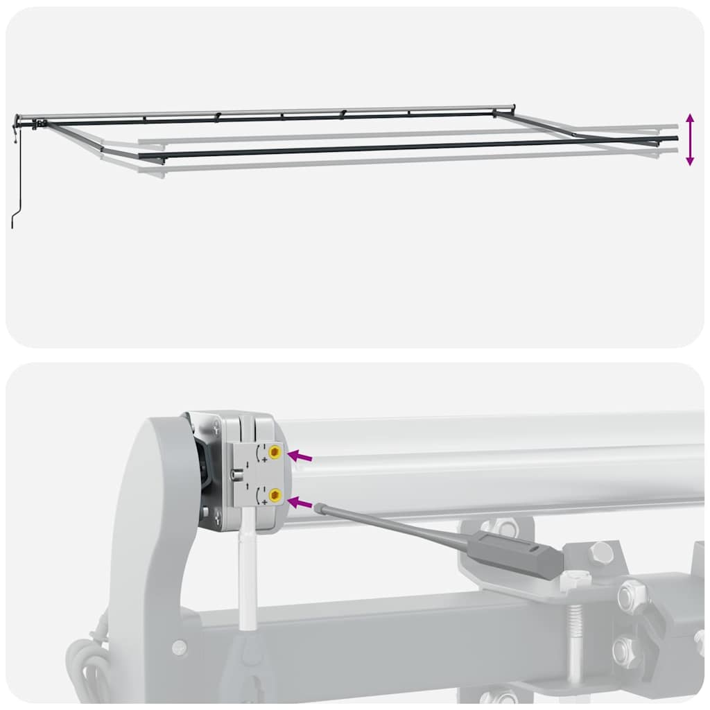 Awning automatic operation - brown, 600 x 300 cm, 1 - number 9.
