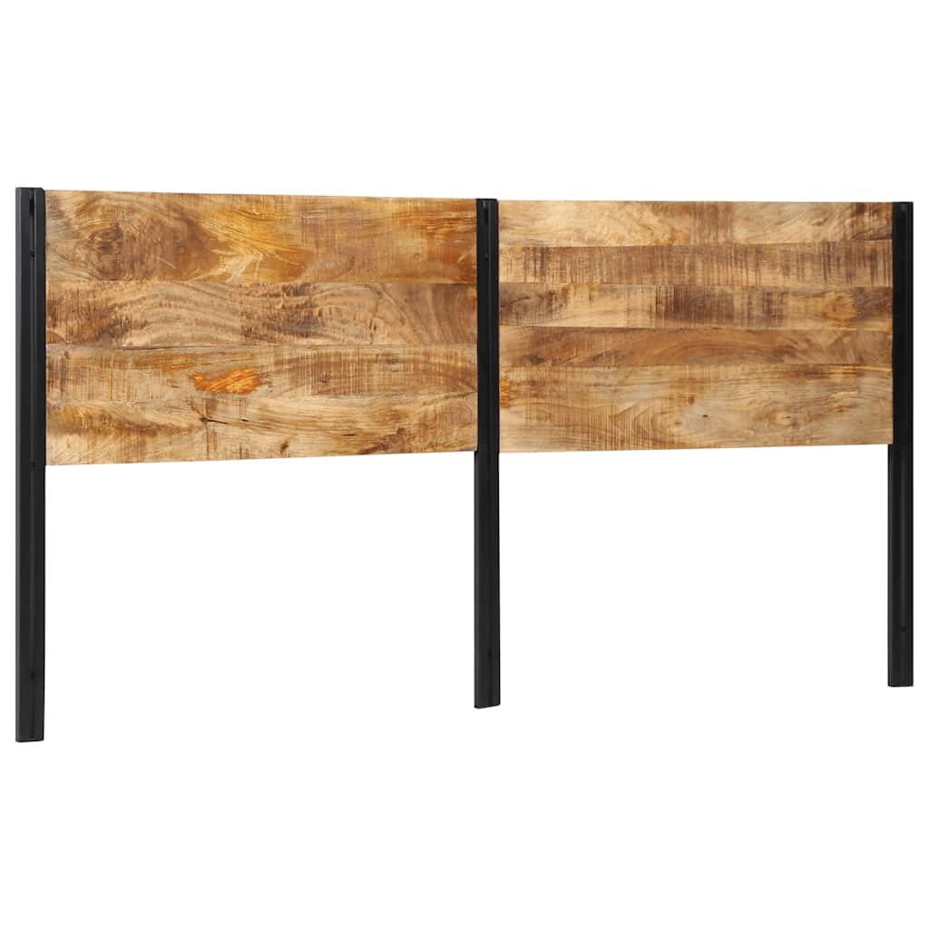 Headboard 200 cm solid mangotre og jern - number 11.