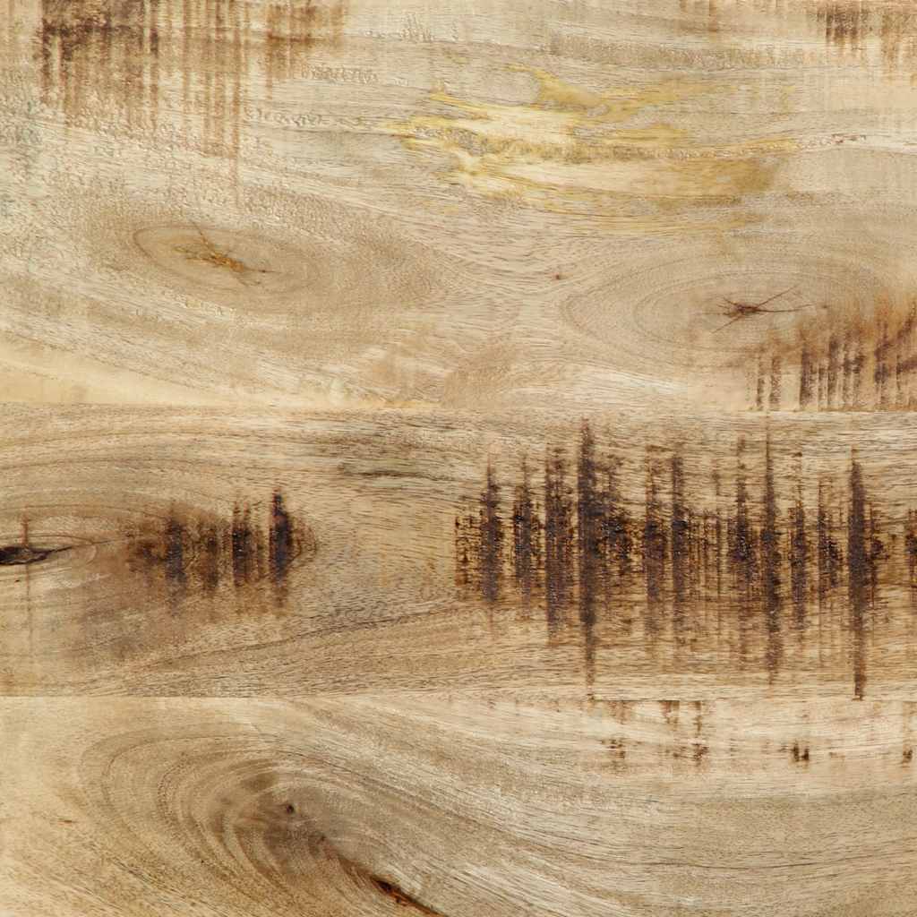 Headboard 200 cm solid mangotre og jern - number 8.