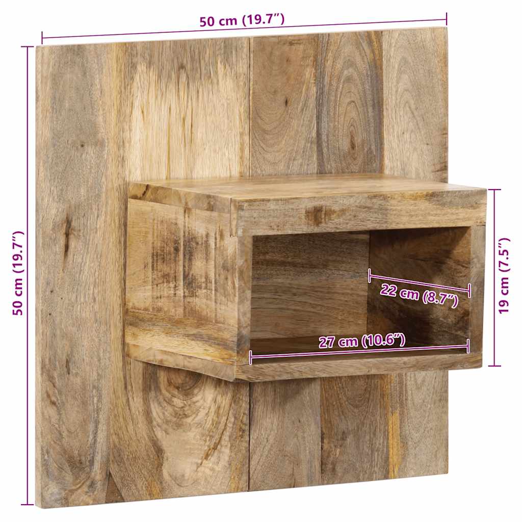 Kreveti stol - 50x27x50 cm, 1, čvrsto grubo stablo manga - number 10.