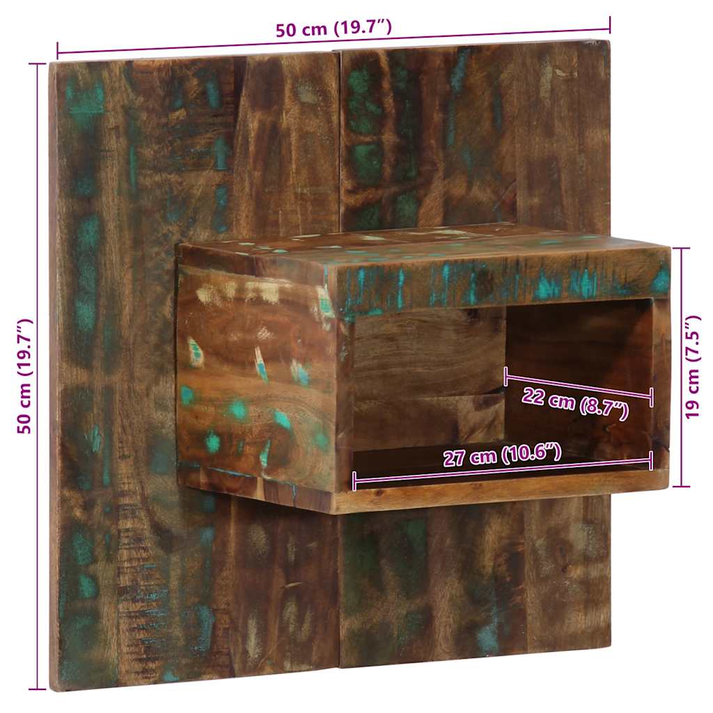 Kući kući čvrsto reciklirano stablo raznobojni - 50x27x50 cm, 2, čvrsto reciklirano drvo - number 10.