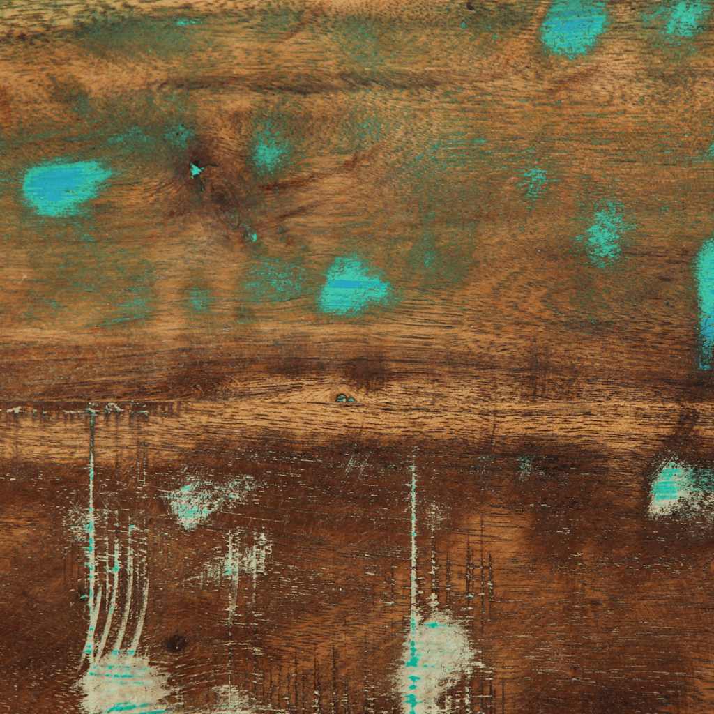 Kući kući čvrsto reciklirano stablo raznobojni - 50x27x50 cm, 2, čvrsto reciklirano drvo - number 9.