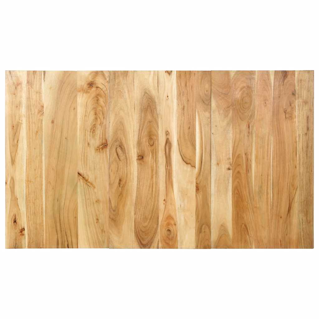 Sengegavl 140 cm - 140 x 1.5 x 80 cm, 1, massivt akacietræ - number 1.
