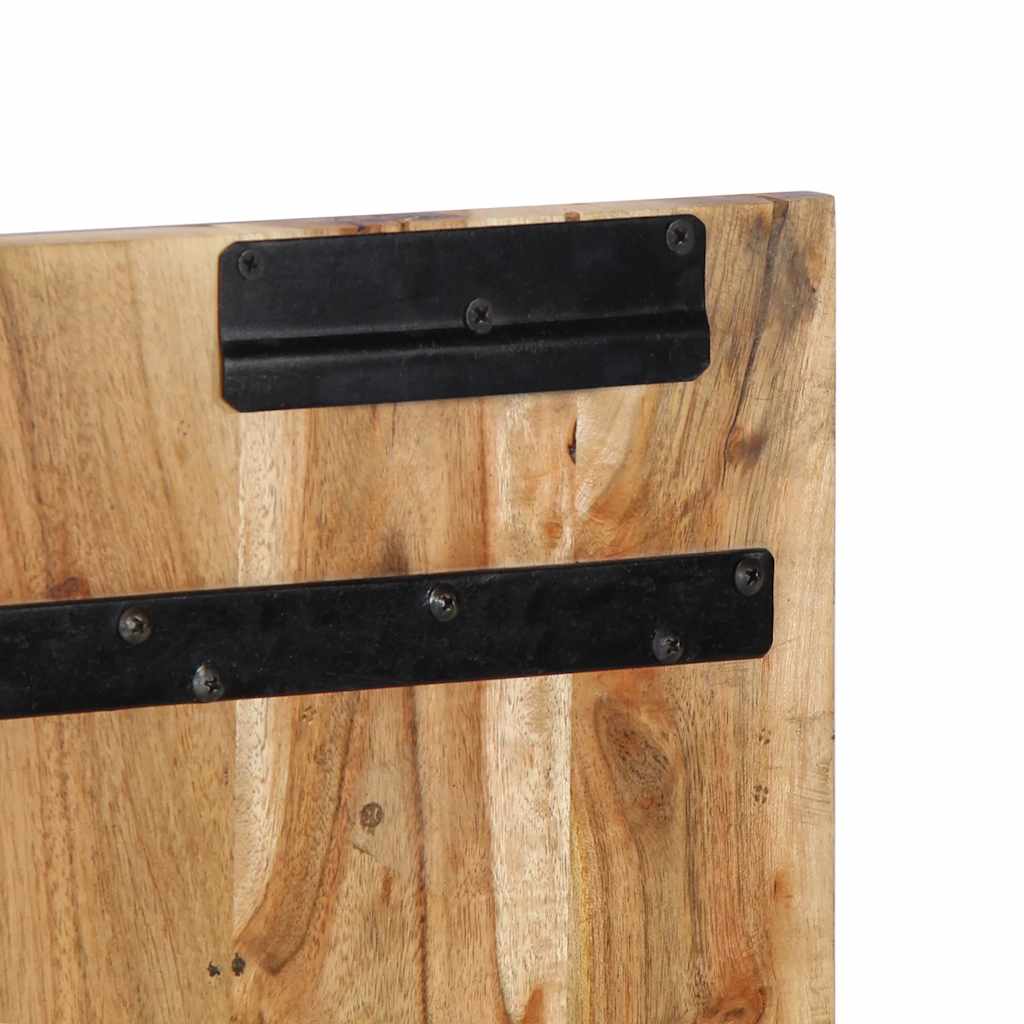 Sengegavl 140 cm - massivt akasietre, 140 x 1,5 x 80 cm, 1 - number 8.