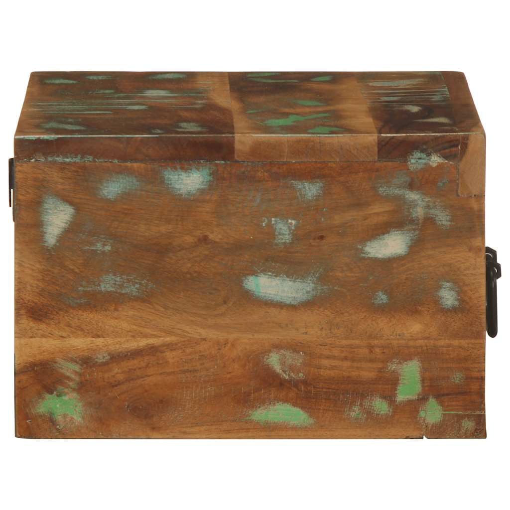 Stolik nocny ścienny lite drewno odzyskane - 1, lite drewno odzyskane - number 6.