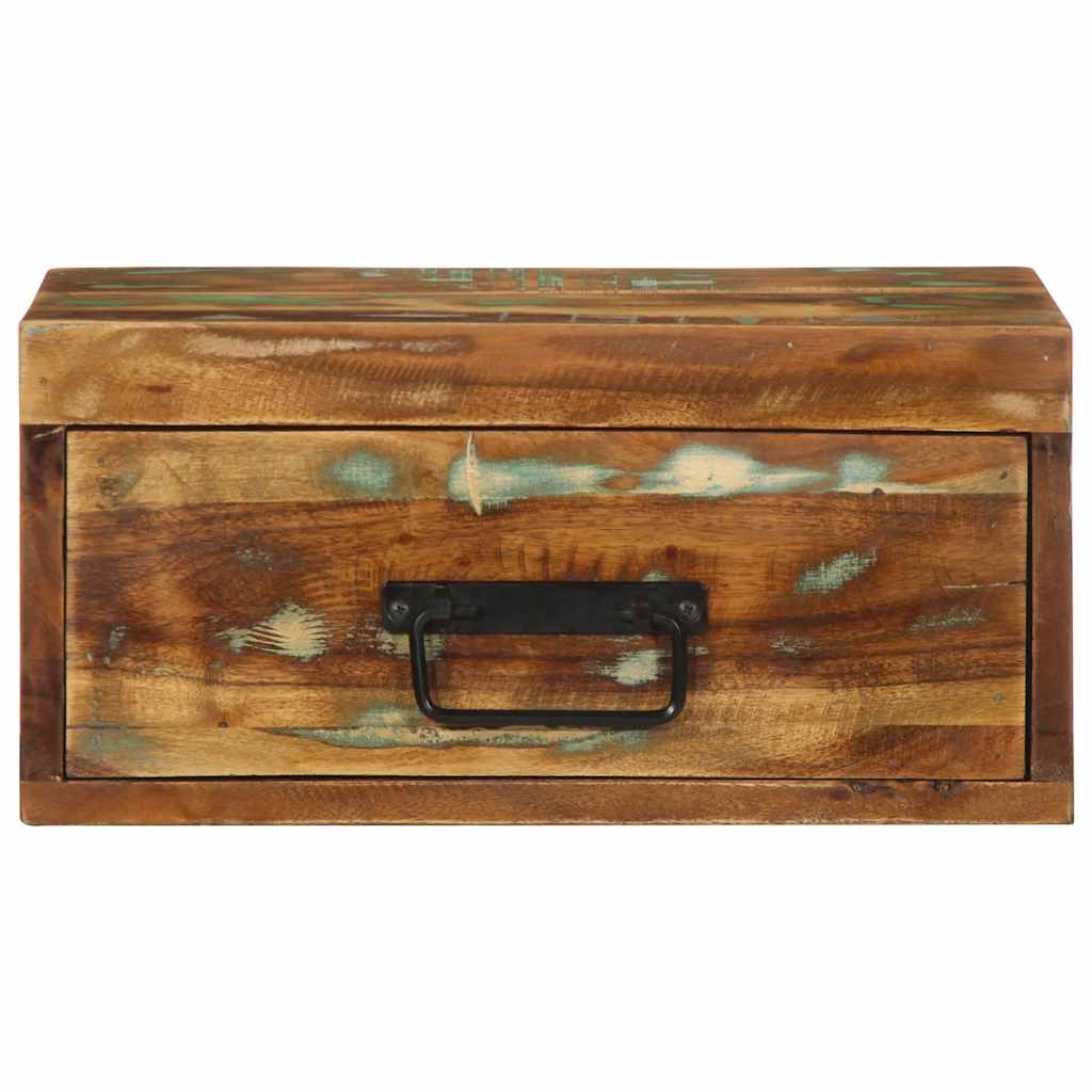 Stolik nocny ścienny lite drewno odzyskane - 1, lite drewno odzyskane - number 5.