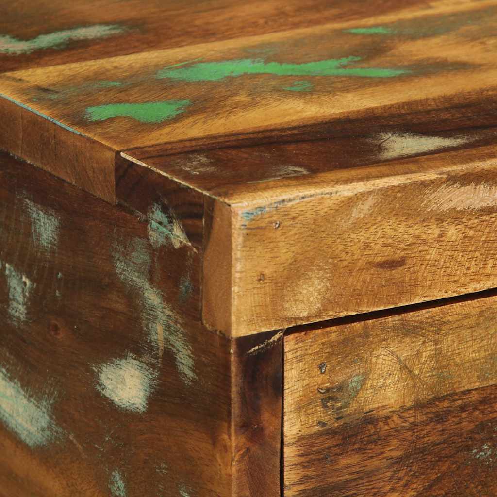 Stolik nocny ścienny lite drewno odzyskane - 1, lite drewno odzyskane - number 8.