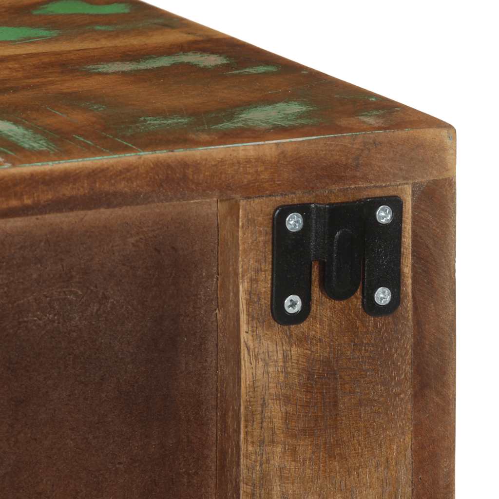 Stolik nocny ścienny lite drewno odzyskane - 1, lite drewno odzyskane - number 10.