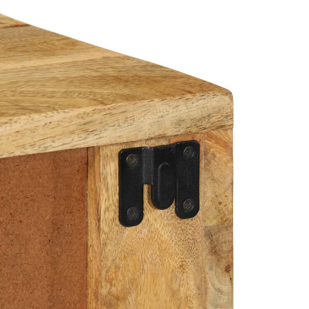 Zidni noćni ormarići - set od 2 komada, puno grubo drvo manga - number 11.