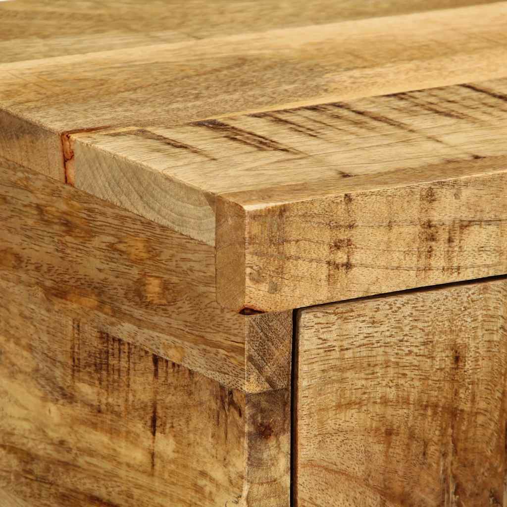 Zidni noćni ormarići - set od 2 komada, puno grubo drvo manga - number 9.