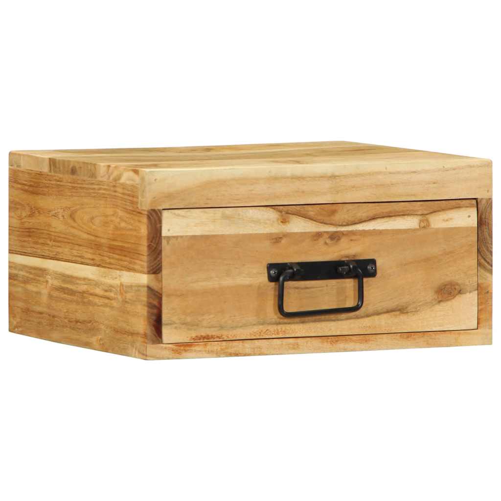 Zidni noćni ormarić - 1, puno bagremovo drvo - number 3.