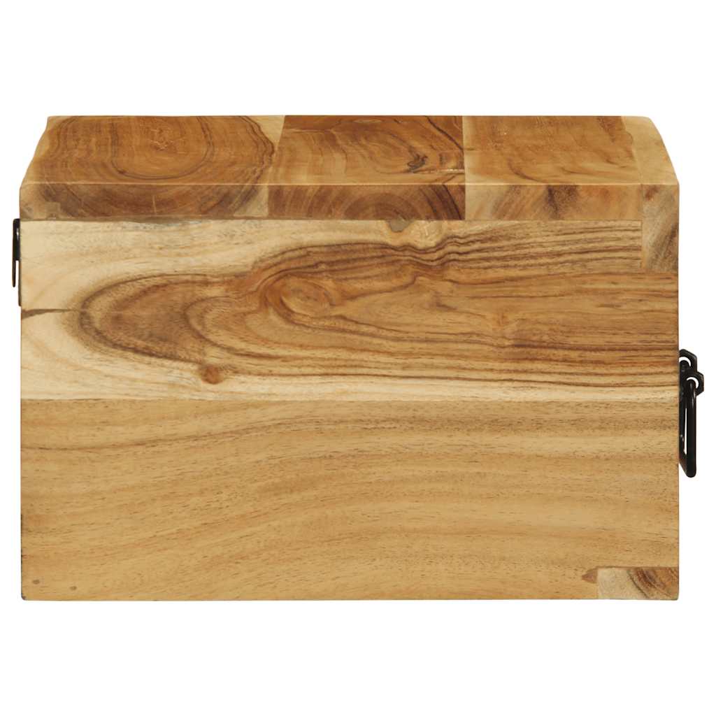 Zidni noćni ormarić - 1, puno bagremovo drvo - number 6.