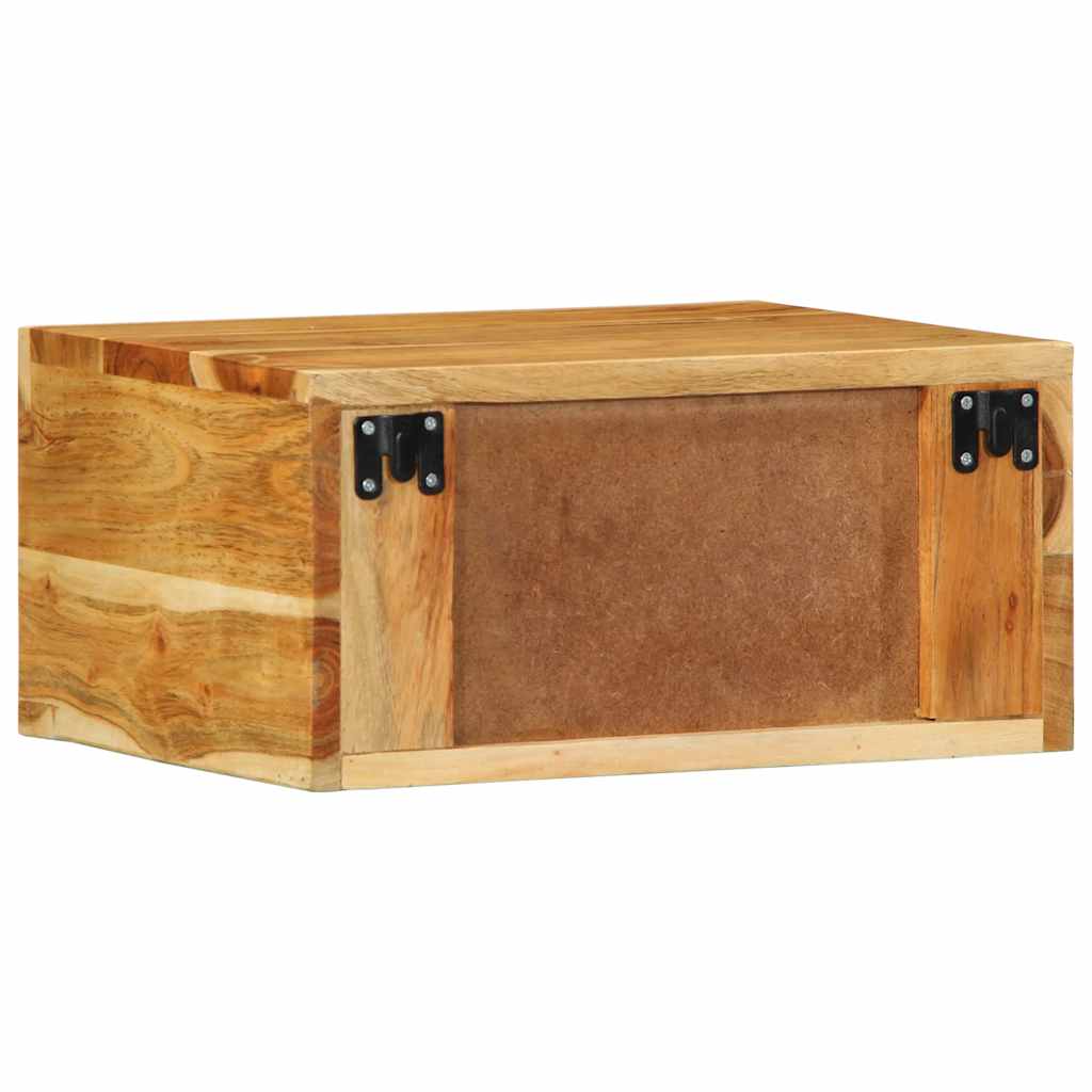 Zidni noćni ormarić - 1, puno bagremovo drvo - number 7.