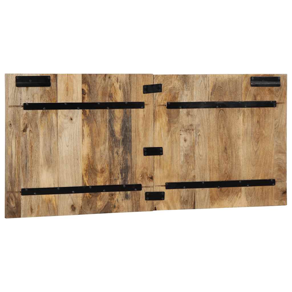 Hovedgærde 120 cm - 120 x 1.5 x 50 cm, 1, massivt ru mangotræ - number 5.