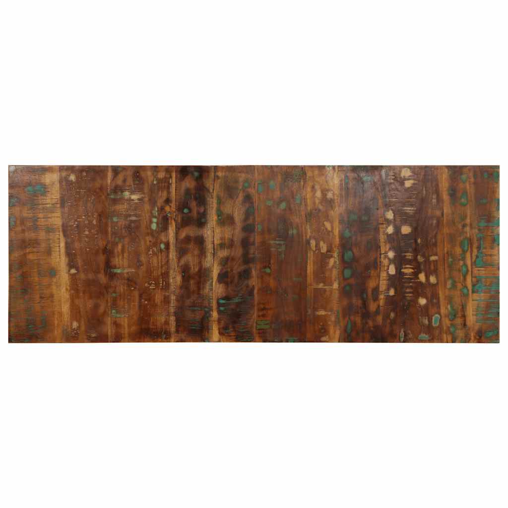 Hovedgærde flerfarvet 140 cm massivt genbrugstræ - 140 x 1.5 x 50 cm, 1, massivt genanvendt træ - number 1.