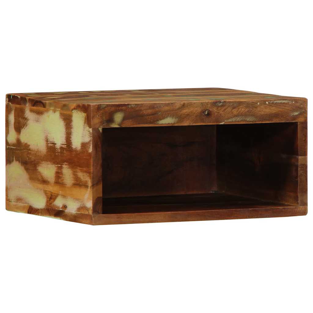 Væghængte tv-skabe 2 stk. massivt genbrugstræ - number 2.