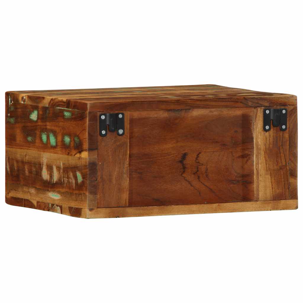 Væghængte tv-skabe 2 stk. massivt genbrugstræ - number 7.