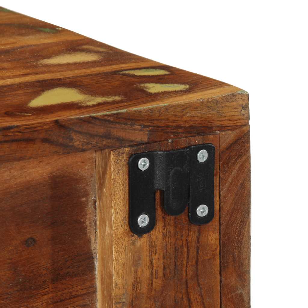 Væghængte tv-skabe 2 stk. massivt genbrugstræ - number 9.