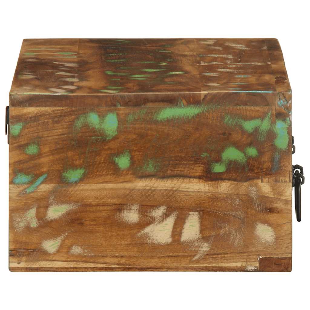 Væghængt tv-skab massivt genbrugstræ - 60 x 30 x 19 cm, 1, massivt genanvendt træ - number 6.