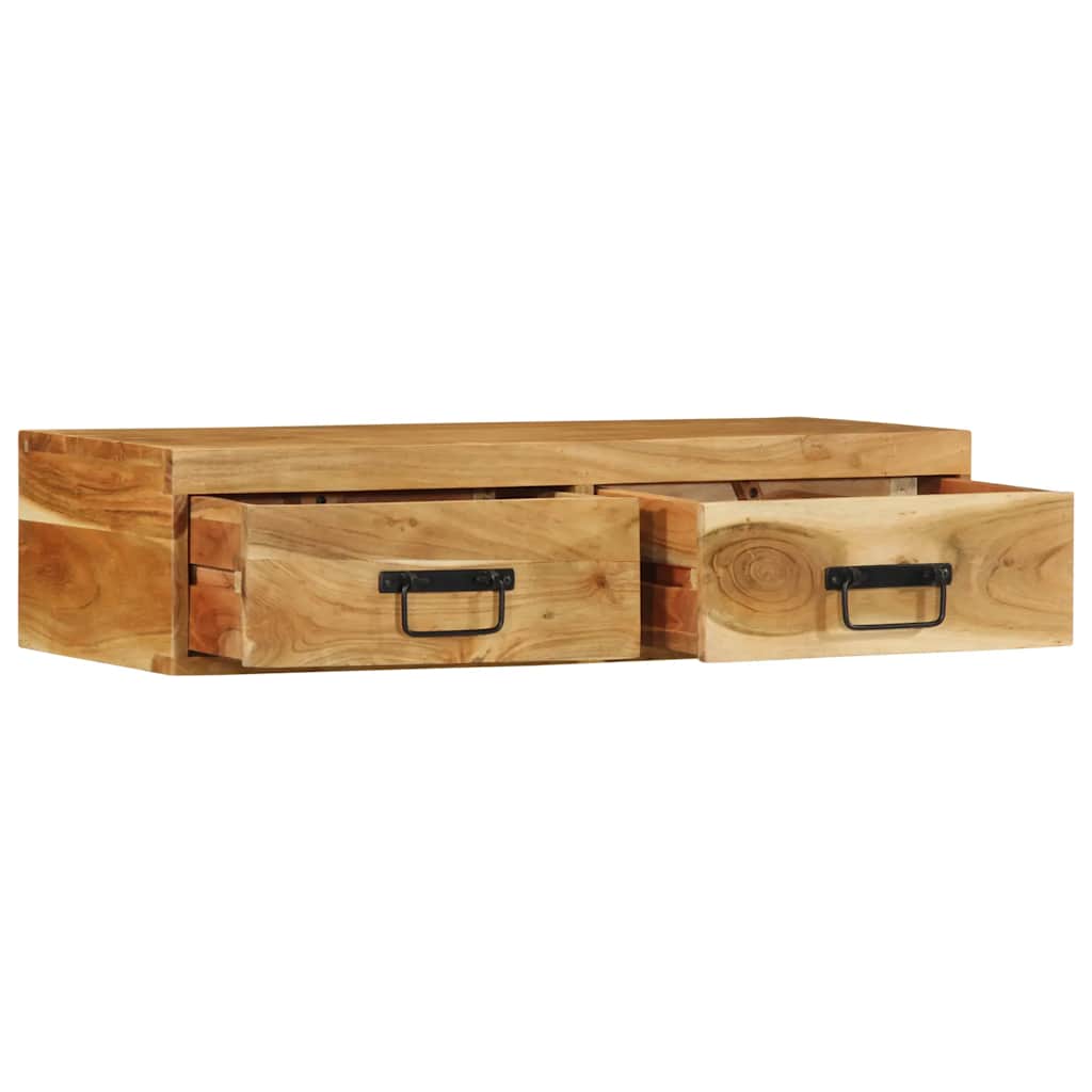 Tv ormar za zid - 80 x 30 x 19 cm, 1, stablo solidne akacije - number 2.